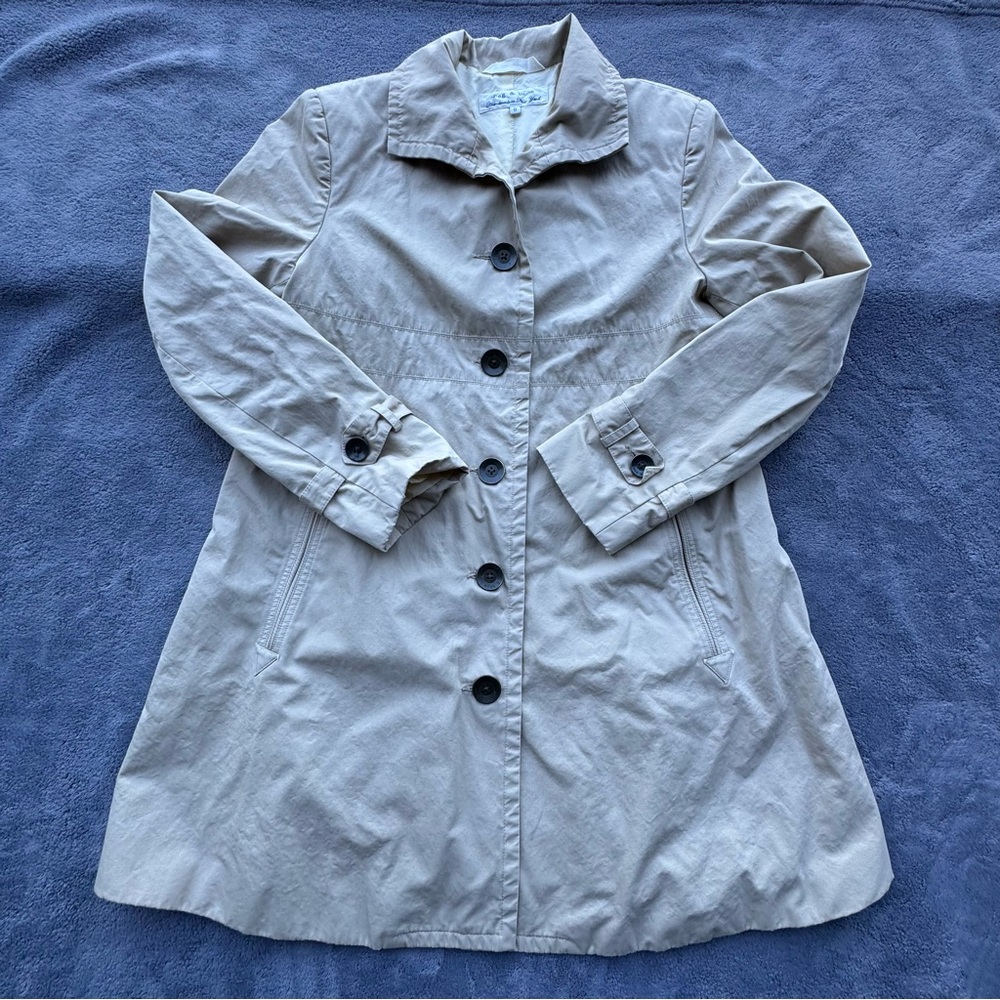 Rag & Bone Trench Coat Womens 0 Tan Jacket Button Closure Casual A-line